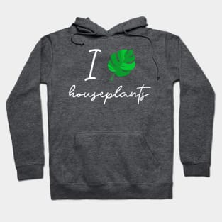 I Love Houseplants, Monstera Leaf Houseplant Design, Plant Lovers, Gardeners, Herbalists and Naturalists, Organic Green Thumb, Boho Floral Hoodie